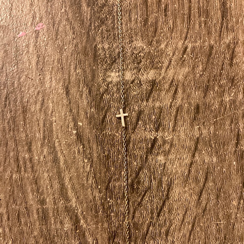 Gold Cross Pendant Necklace